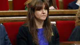 Laura Borràs, consejera de Cultura de la Generalitat de Cataluña, en el Parlamento autonómico / EFE