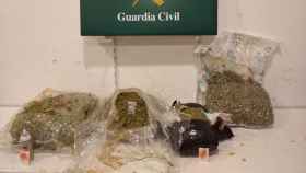 Marihuana incautada en los dos controles policiales en La Jonquera (Girona) / GUARDIA CIVIL