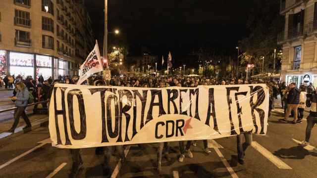 Protesta de centenares de CDR en el centro de Barcelona / CDR