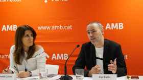 El vicepresidente del Área Metropolitana de Barcelona, Eloi Badia, junto a la directora de la Agencia de Transparencia del AMB, Gemma Calvet / AJUNTAMENT DE BARCELONA