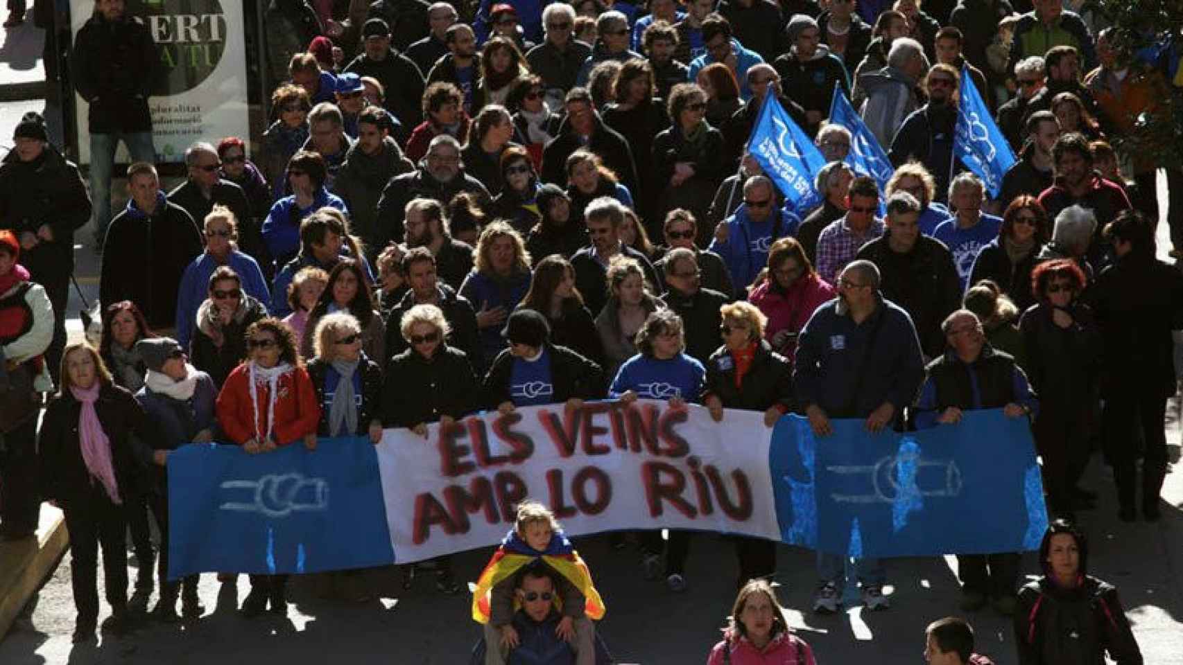 Manifestación en el Ebro contra el Plan Hidrológico del Gobierno.
