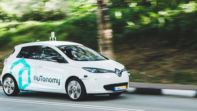 Un prototipo de taxi autónomo que nuTonomy prueba en Singapur. / NUTONOMY