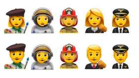Los emoticonos inclusivos que lanzará Apple entre finales de 2016 y principios del año que viene. / APPLE