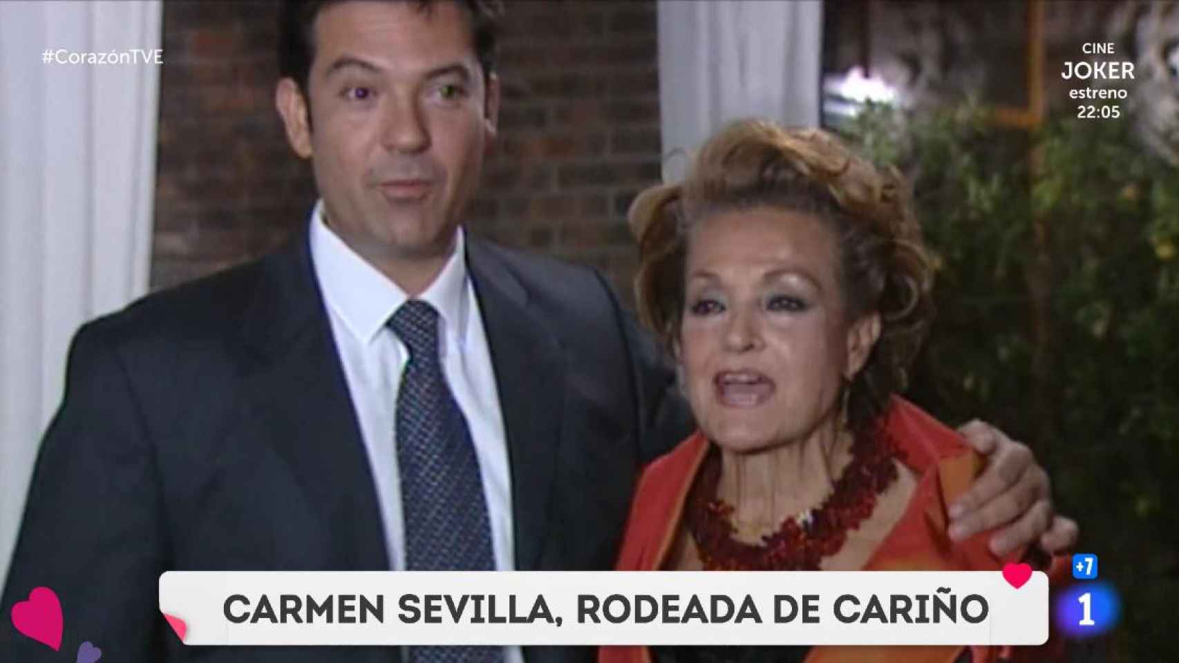 Carmen Sevilla y su hijo Augusto /TVE