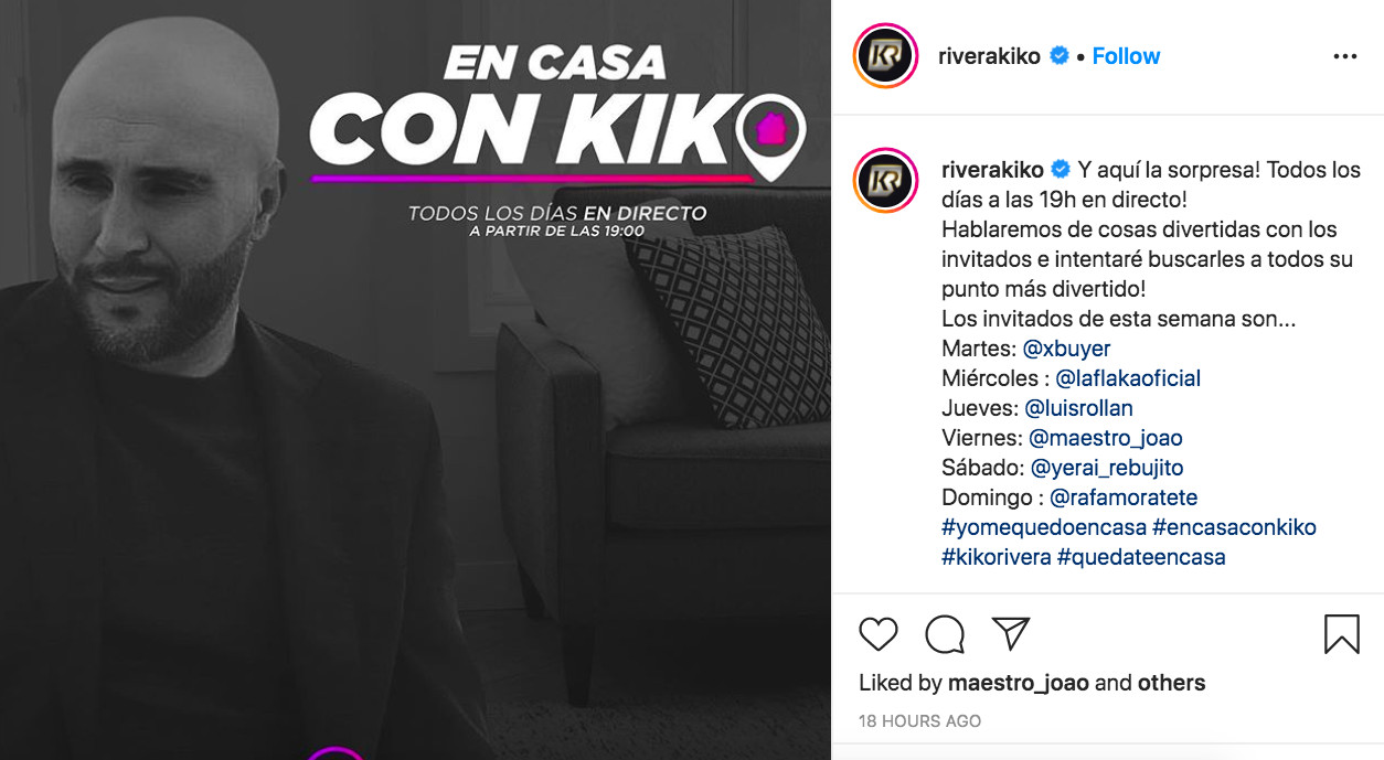 Kiko Rivera anuncia su nuevo proyecto en plena crisis por el coronavirus / INSTAGRAM