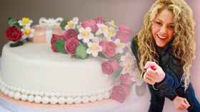 Shakira y una tarta de cumpleaños / FOTOMONTAJE DE CULEMANÍA