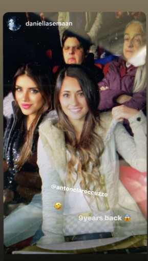 Antonella, junto a Daniella Semaan en el Camp Nou | REDES