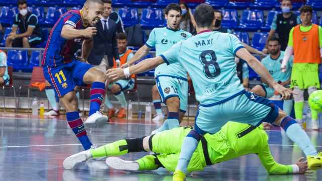 Ferrao en la final de la LNFS ante el Levante / FCBFutbolsala