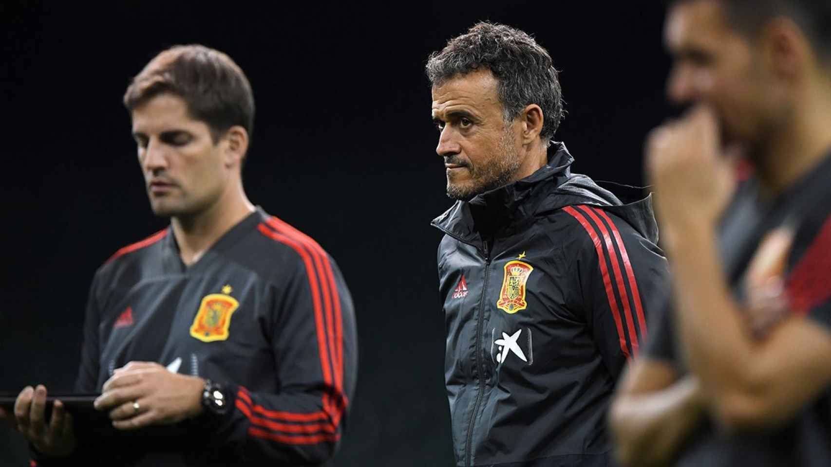 Luis Enrique y Robert Moreno con la selección española | EFE