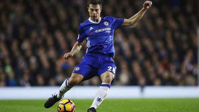 César Azpilicueta, durante un partido con el Chelsea esta temporada / EFE