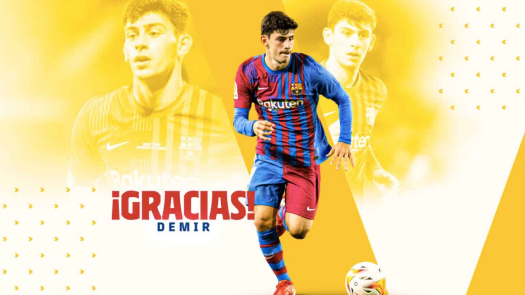 El FC Barcelona se despide de Yusuf Demir
