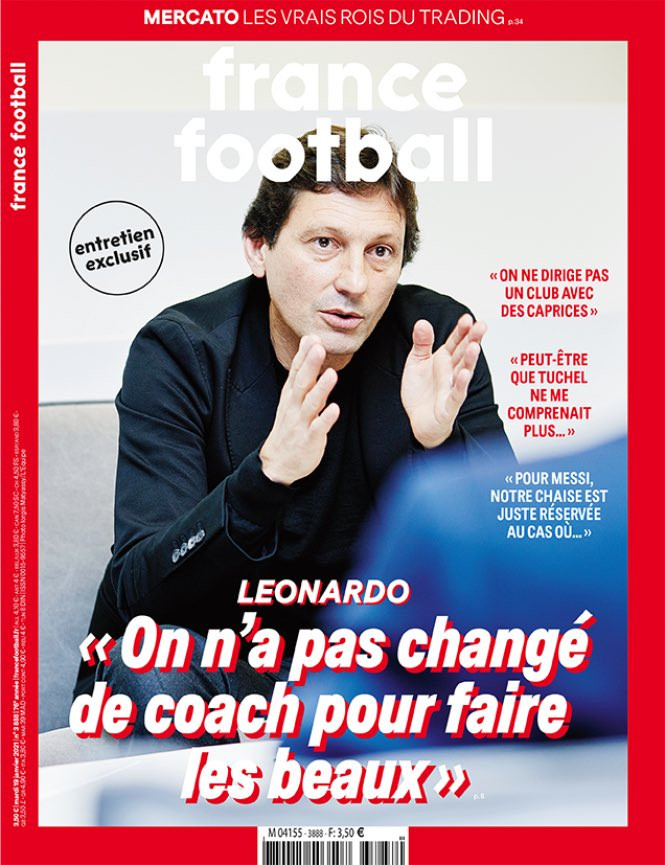 La portada de France Football que habla sobre el interés del PSG por Messi / REDES