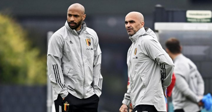Henry entrenando a la selección belga / RABF