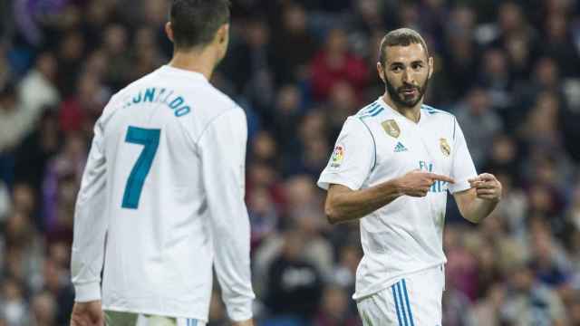 Benzema con Cristiano Ronaldo / EFE