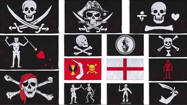 Colección de banderas piratas