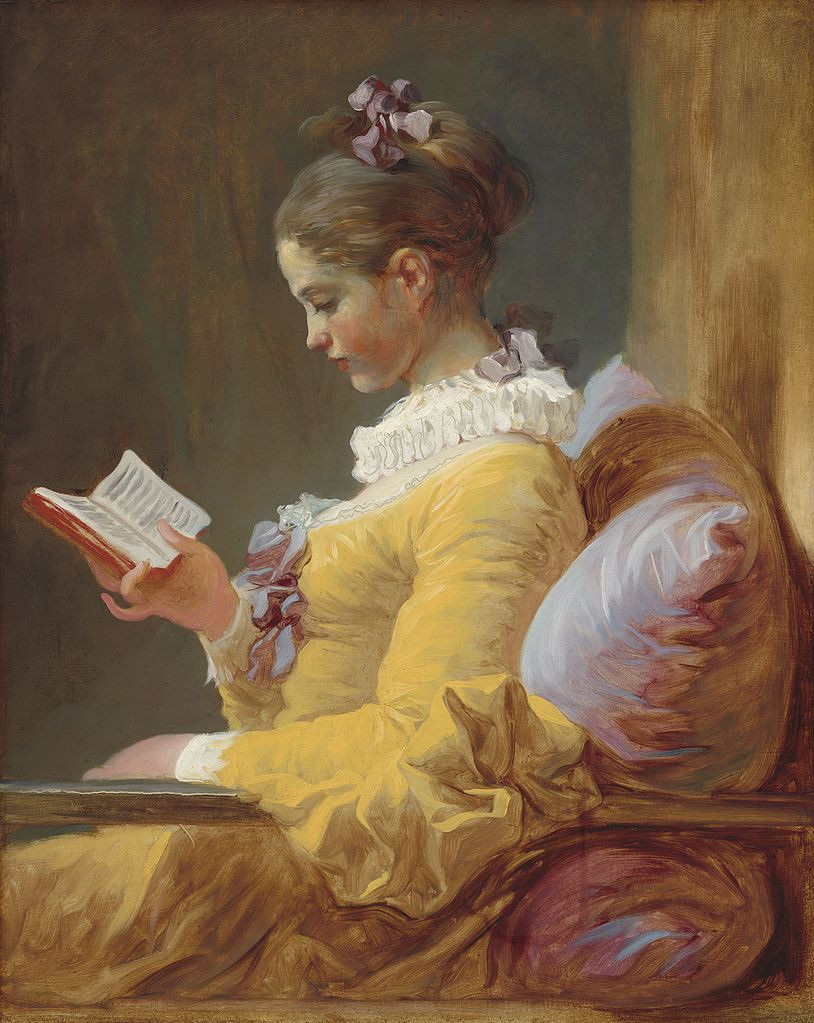 Mujer joven leyendo (1769) / JUAN HONORÉ FRAGONARD 