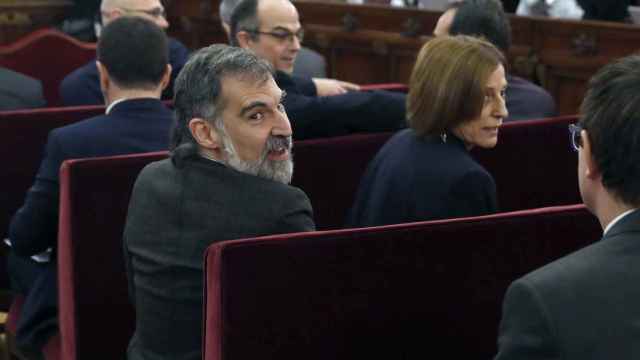 Jordi Cuixart y Carme Forcadell en el juicio por el 'procés' / EP