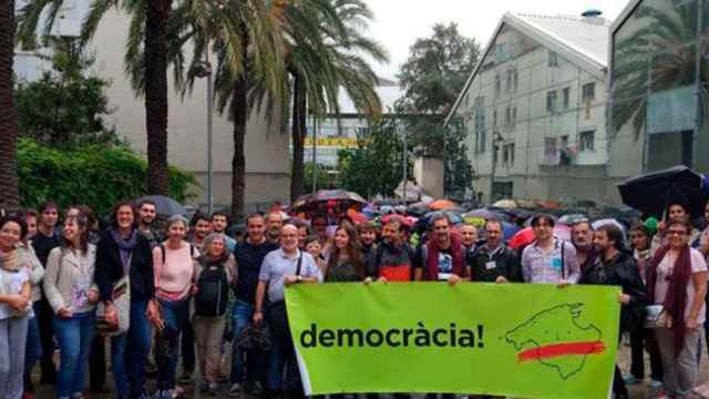 Representantes de MÉS per Mallorca en Barcelona el 1-O / CG