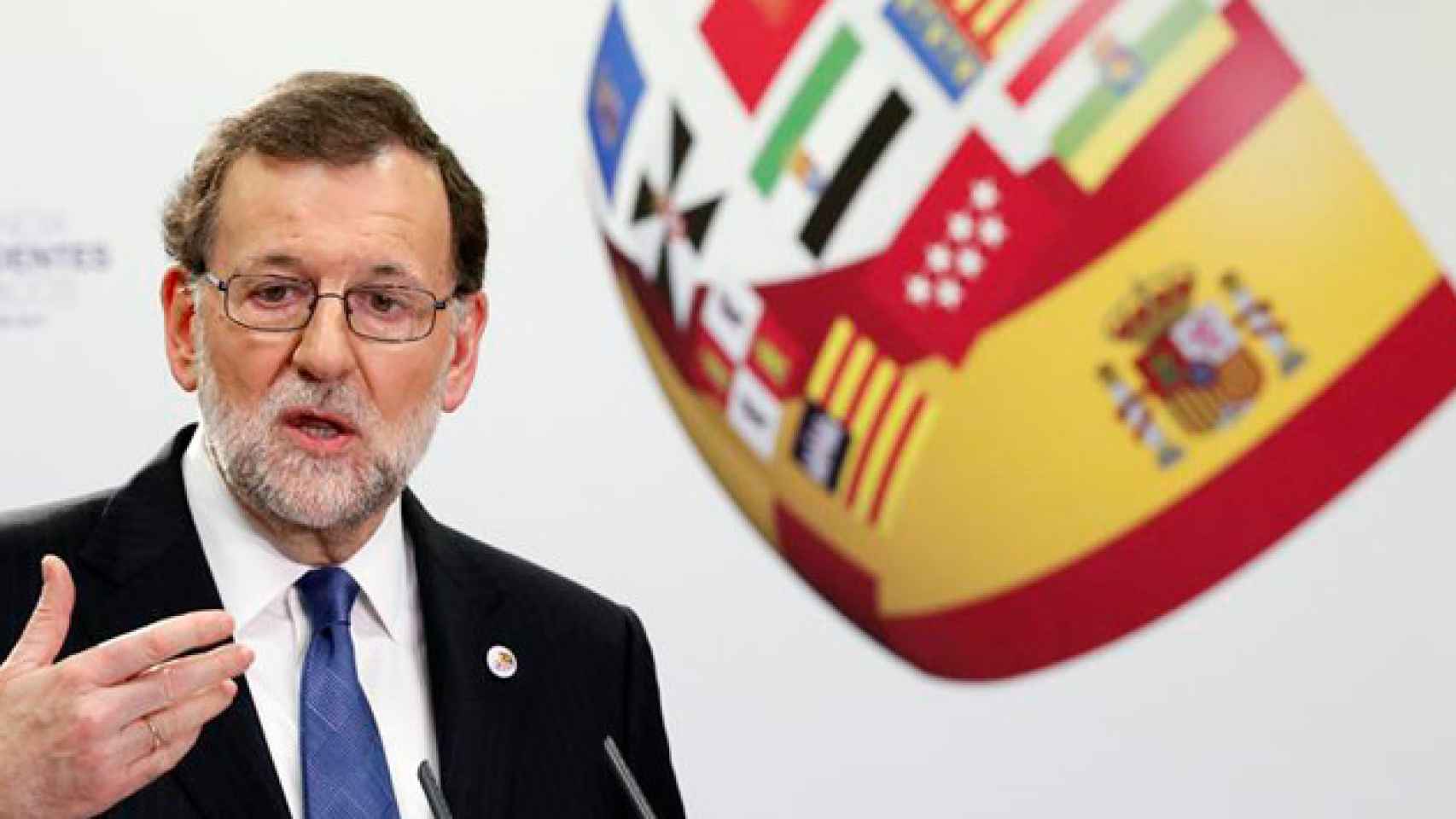 Mariano Rajoy, durante la rueda de prensa ofrecida al término de la VI Conferencia de Presidentes Autonómicos / CG