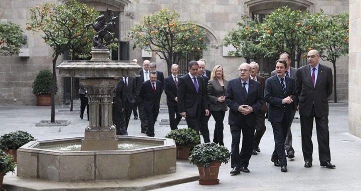 Artur Mas, con los miembros del Consejo Asesor para la Reactivación Económica y el Crecimiento / GENCAT