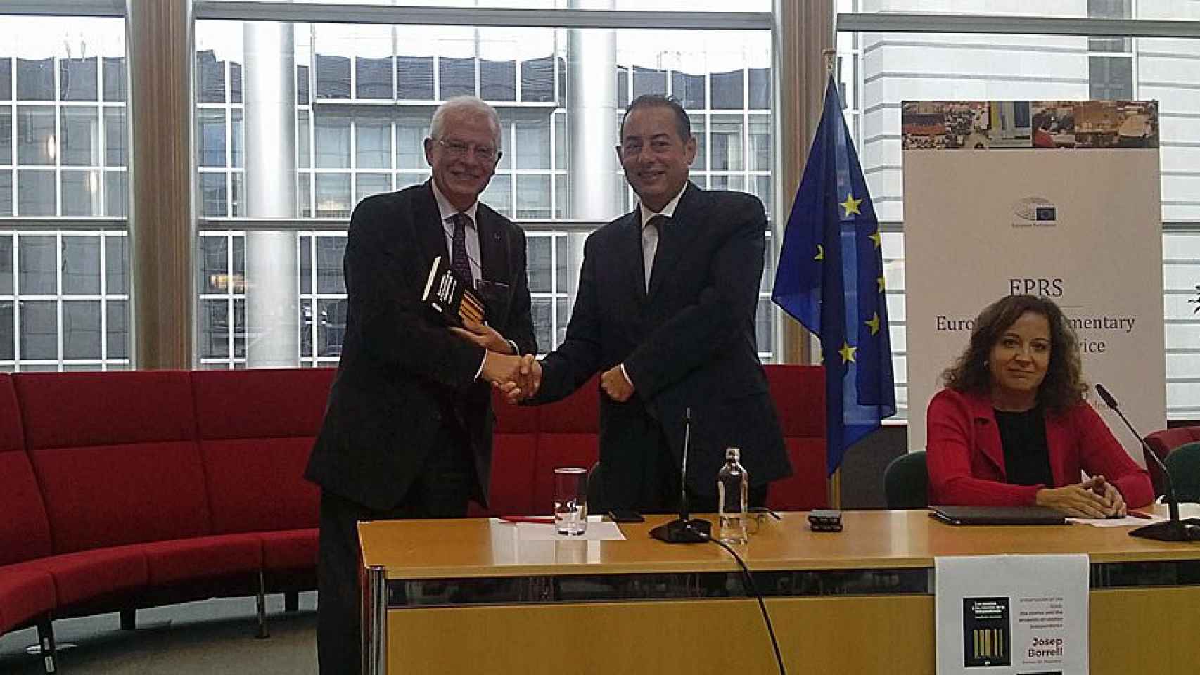 Josep Borrell y Gianni Pittella, en el Parlamento Europeo