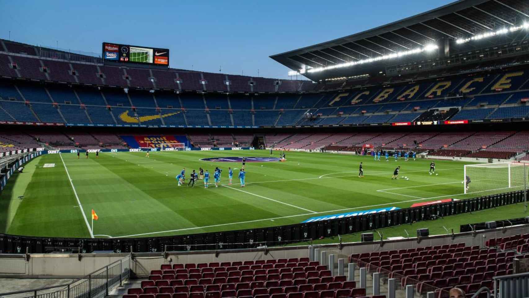 El Camp Nou, estadio del FC Barcelona, vacío en una imagen de archivo / EP