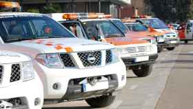 Vehiculos de los voluntarios de Protección Civil de Cataluña / GENERALITAT