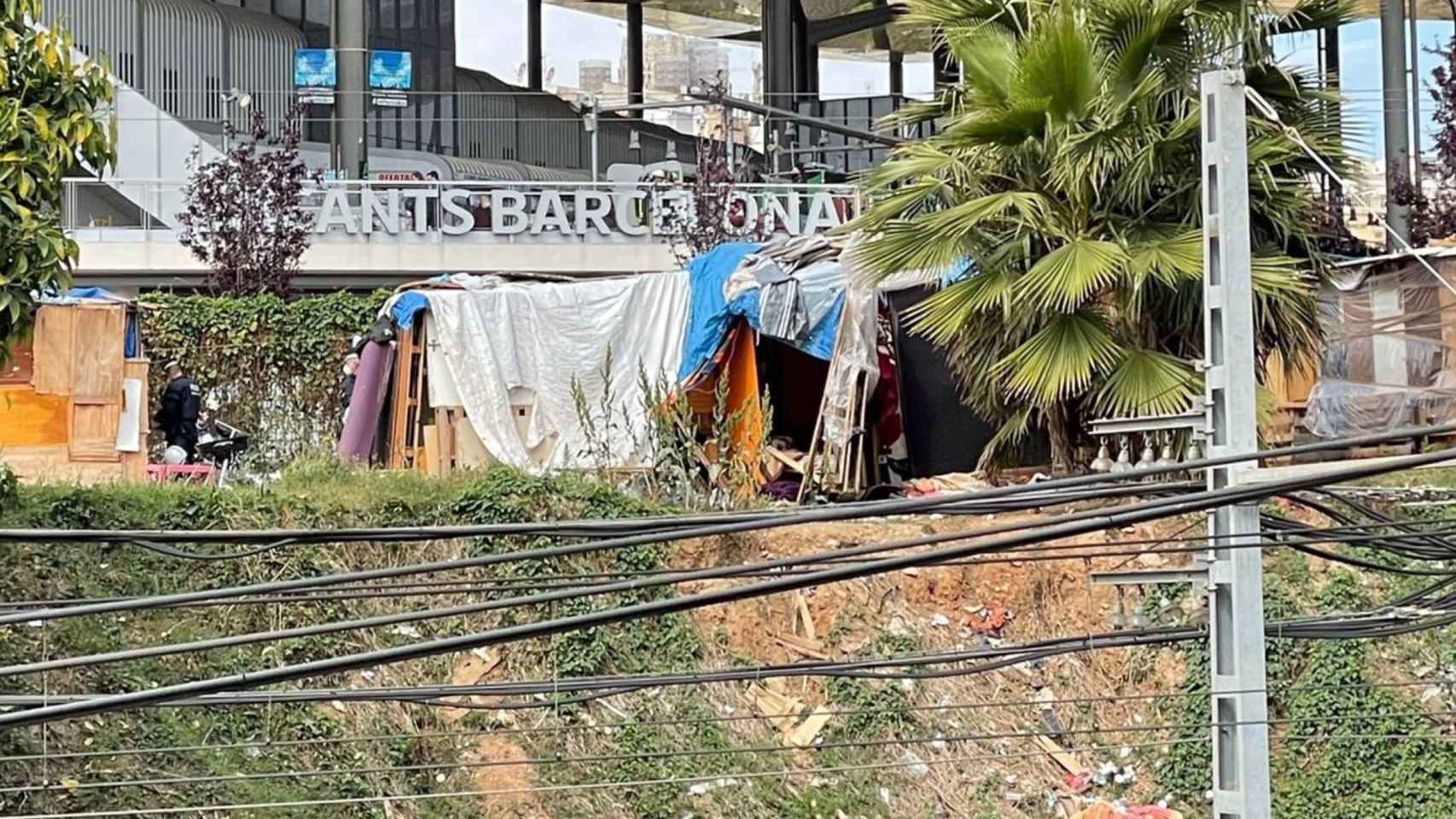 Asentamiento de barracas en Glòries, Barcelona / EUROPAPRESS