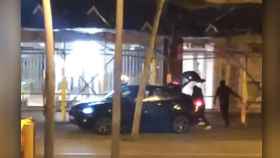 Imagen del último golpe de la 'banda del BMW X6', un grupo de ladrones que lleva un mes actuando en Barcelona / CG
