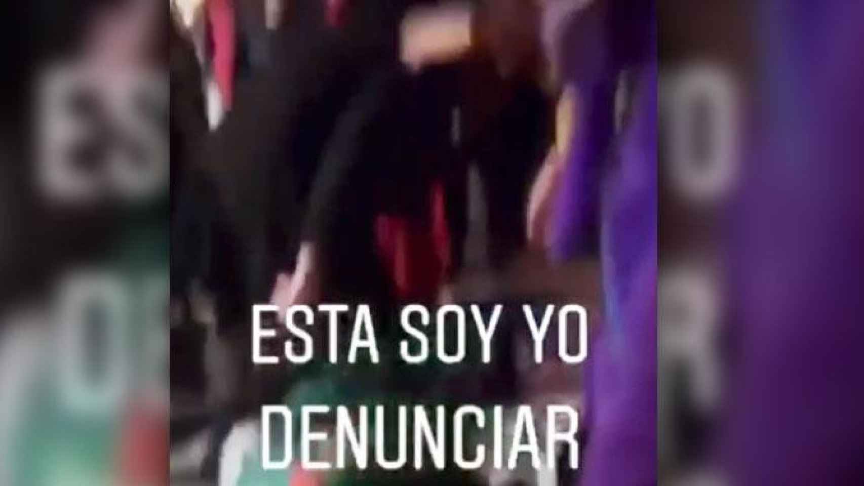 Imagen de la presunta agresión a la joven y a su madre en la discoteca La Fàbrica de Reus (Tarragona) / CG
