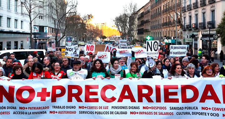 Protestas contra la precariedad de las empleadas del hogar en varias ciudades españolas / EFE
