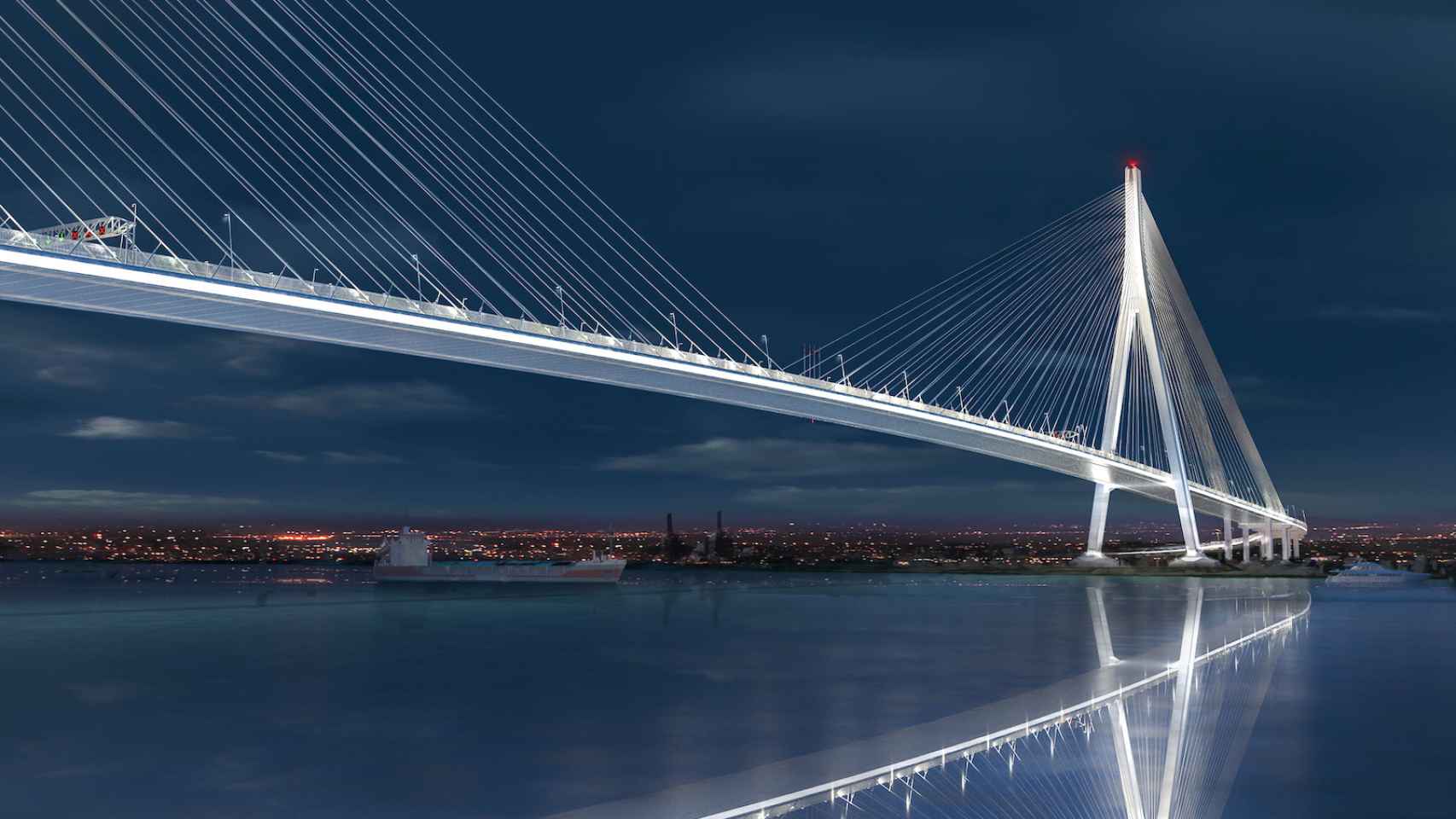 El puente Gordie Howe, entre Detroit (EE.UU.) y Windsor (Canadá) respeta el medio ambiente / ACS