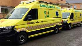 Imagen de una ambulancia de transporte urgente en Aragón / Cedida