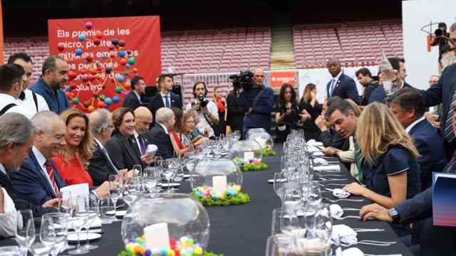 Cena de la gala de entrega de los Premios Pymes de Pimec en el Camp Nou / GALA ESPÍN