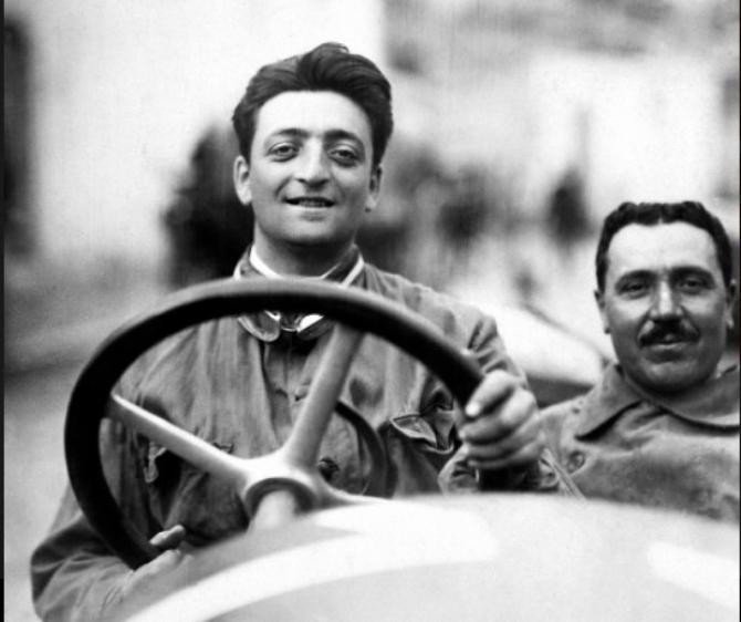 Imagen de archivo de un joven Enzo Ferrari / FERRARI OFICIAL