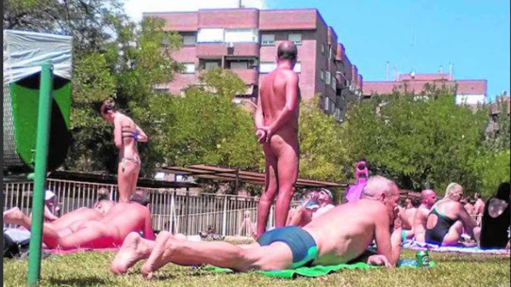 Una foto de archivo de una comunidad nudista
