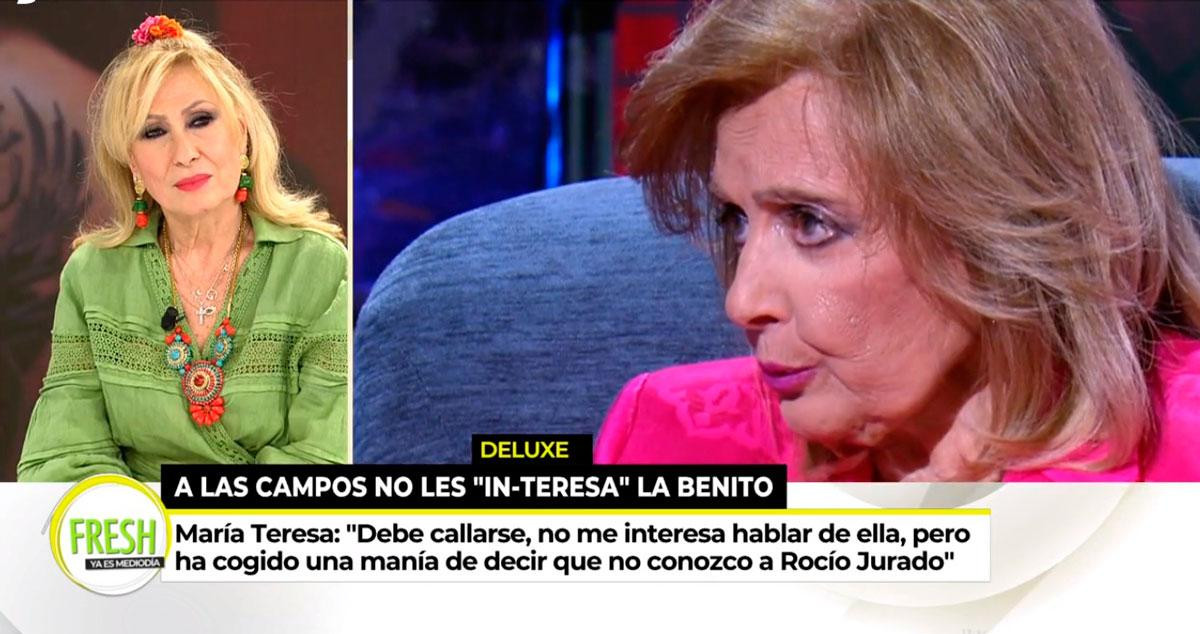 Rosa responde a los insultos de María Teresa Campos /TELECINCO