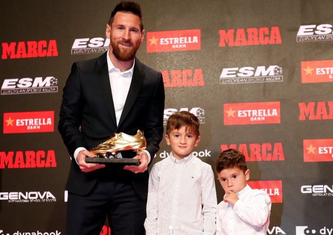 Messi recibe la sexta bota de oro