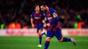 Messi celebrando un gol con el Barça / EFE