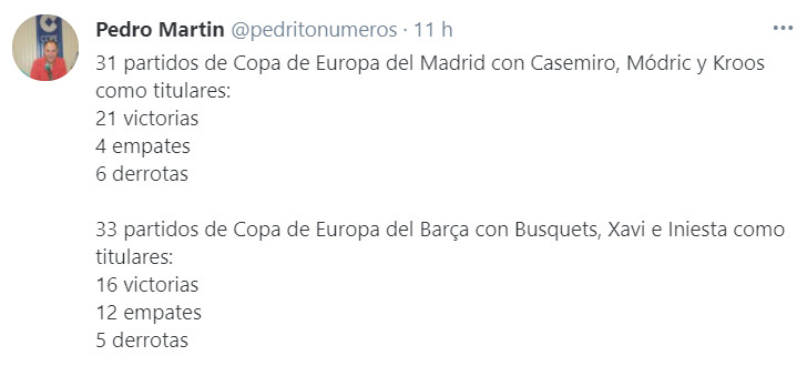 Publicación opinando sobre los tridentes de Barça y Real Madrid / Redes