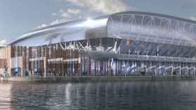 Una imagen de archivo del proyecto del Everton Stadium / Redes