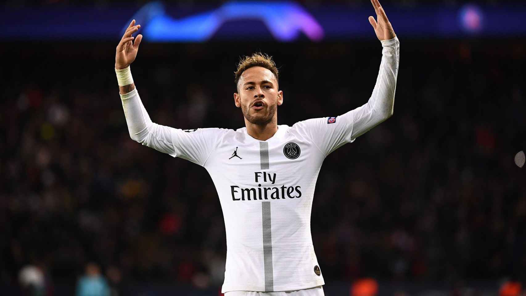 Neymar celebrando un gol con el PSG / EFE