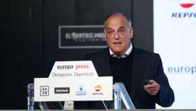 Javier Tebas en un acto de Europa Press / EFE