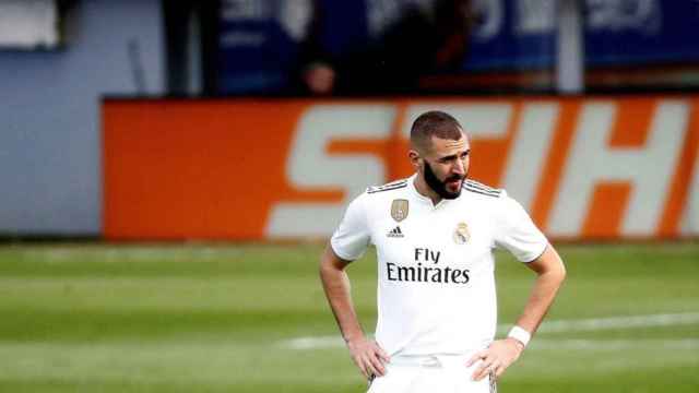 Karim Benzema en un partido del Real Madrid / EFE