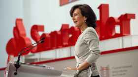 Ana Botín en una junta de accionistas del Banco Santander