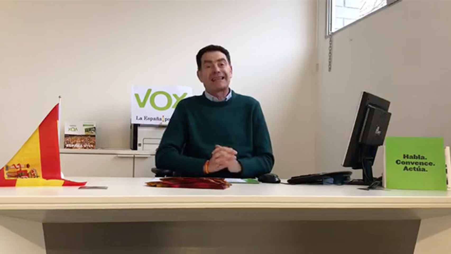 El líder de Vox en Lleida, José Antonio Ortiz Cambray