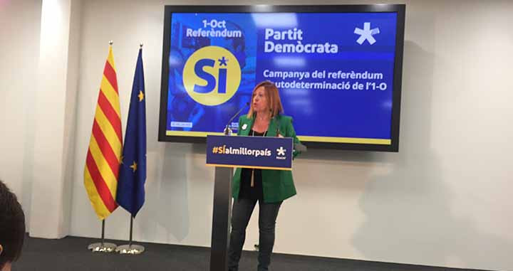 La alcaldesa de Calella y coordinadora de la campaña por el sí en el referéndum, Montserrat Candini / CG