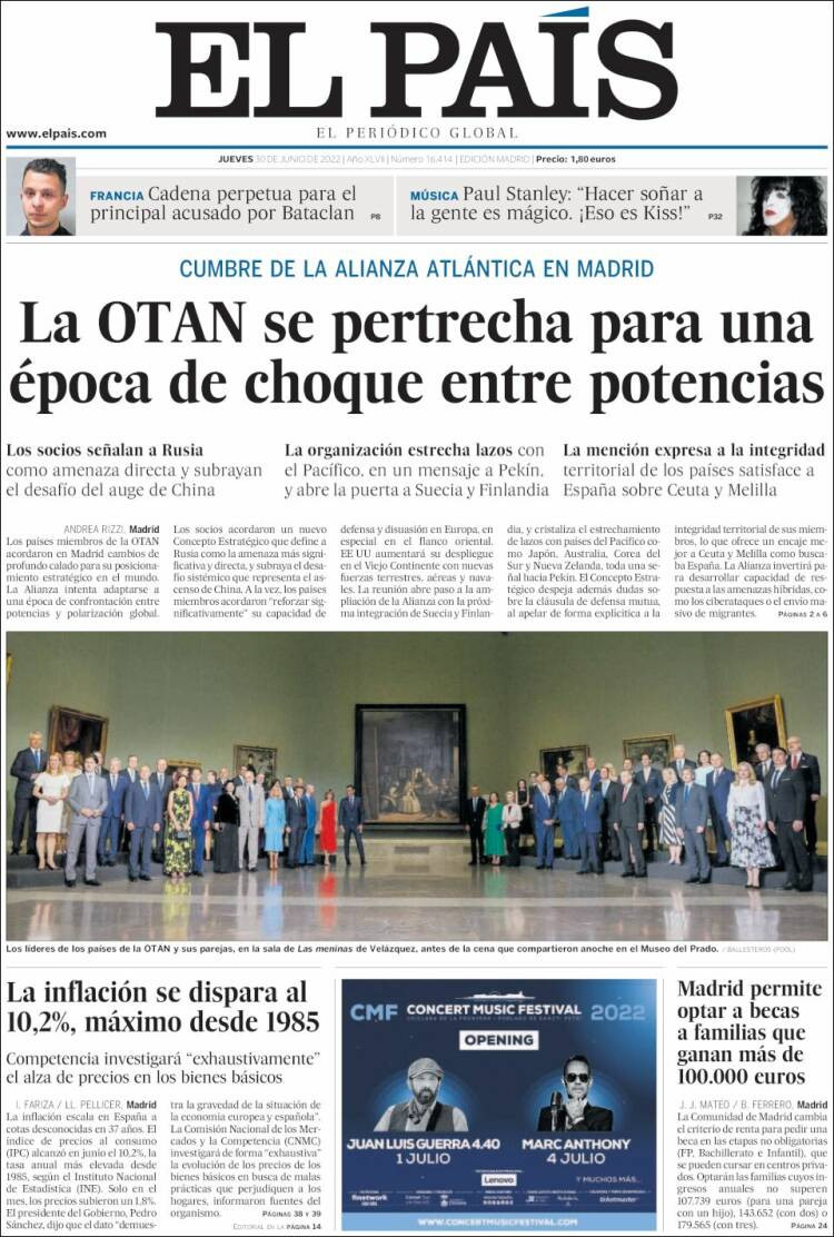 Portada de 'El País' de 30 de junio / KIOSKO.NET