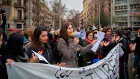 Concentración de periodistas en el 8M en Barcelona / EP