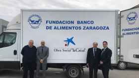 Furgoneta donada por Caixabank para el Banco  de Alimentos en Zaragoza / EP